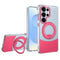 Samsung Galaxy S26 EIDERWOOD Hybrid Mobilcover med Ståfunktion - MagSafe Kompatibel - Gennemsigtig / Pink
