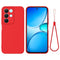 Realme C100 EIDERWOOD Silikone Bagside Cover m. Strop - Rød
