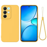 Realme C100 EIDERWOOD Silikone Bagside Cover m. Strop - Gul