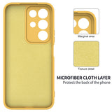 Realme C100 EIDERWOOD Silikone Bagside Cover m. Strop - Gul