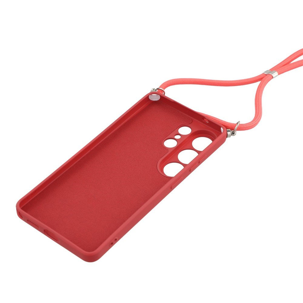 Samsung Galaxy S26 Ultra EIDERWOOD Foret Plast Bagside Cover m. Strop - Mørkerød