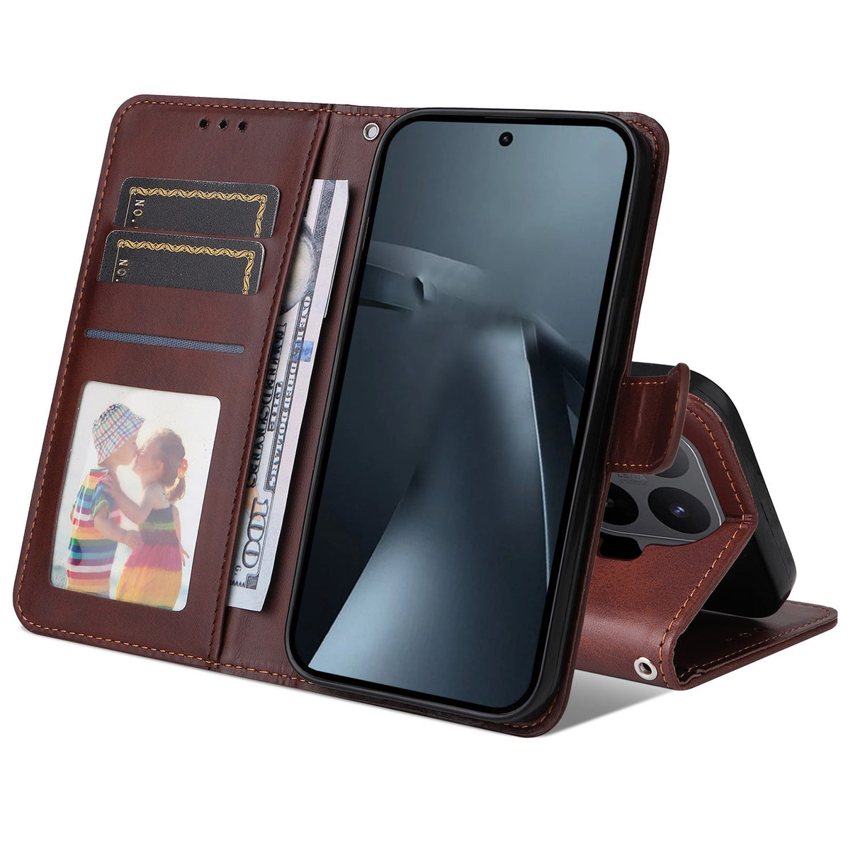 Xiaomi 17T EIDERWOOD Kunstlæder Flip Cover inkl. Strop - Brun