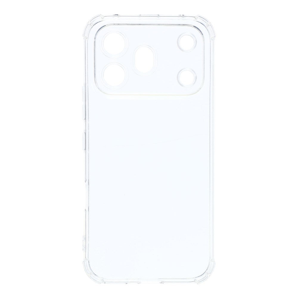 Honor 600 Pro EIDERWOOD Fleksibelt Plast Bagside Cover m. Stødabsorberende Hjørner - Gennemsigtig