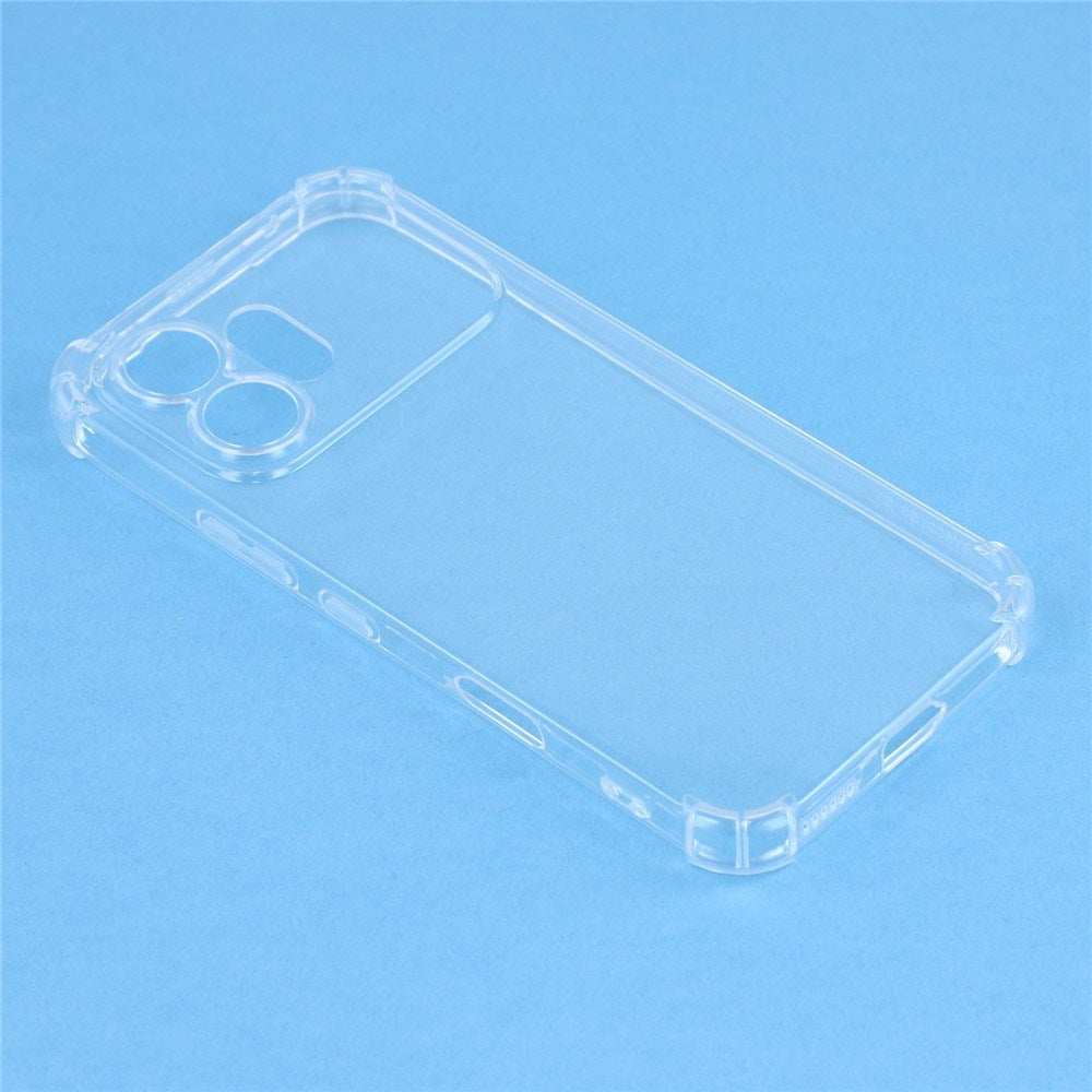 Honor 600 EIDERWOOD Fleksibelt Plast Bagside Cover m. Stødabsorberende Hjørner - Gennemsigtig
