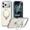 iPhone 18 Pro Max / 17 Pro Max EIDERWOOD Hybrid Plast Bagside Cover m. Roterende Kickstand - MagSafe Kompatibel - Hvid
