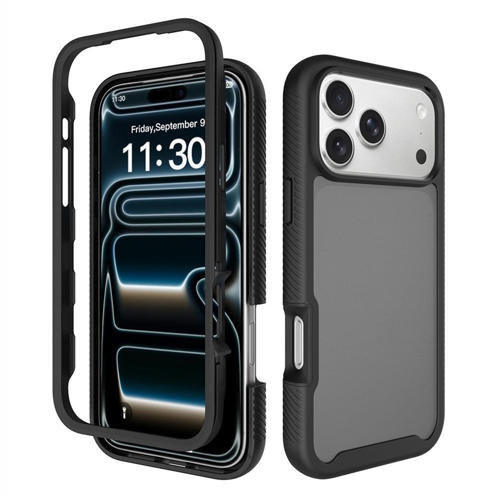 iPhone 18 Pro Max / 17 Pro Max EIDERWOOD Todelt Mat Hybrid Plast Bagside Cover - Sort
