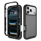 iPhone 18 Pro Max / 17 Pro Max EIDERWOOD Todelt Mat Hybrid Plast Bagside Cover - Sort