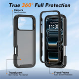 iPhone 18 Pro Max / 17 Pro Max EIDERWOOD Todelt Mat Hybrid Plast Bagside Cover - Sort