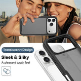 iPhone 18 Pro Max / 17 Pro Max EIDERWOOD Todelt Mat Hybrid Plast Bagside Cover - Sort