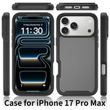 iPhone 18 Pro Max / 17 Pro Max EIDERWOOD Todelt Mat Hybrid Plast Bagside Cover - Sort