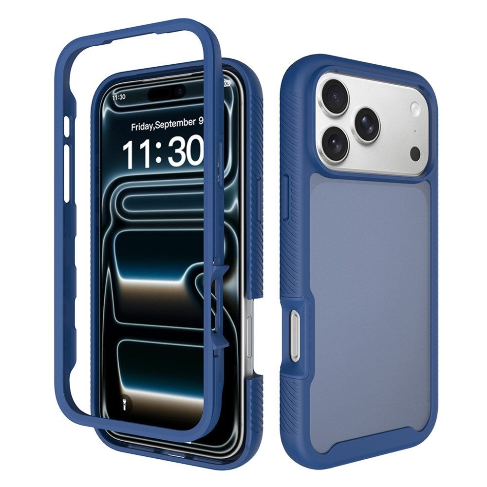 iPhone 18 Pro Max / 17 Pro Max EIDERWOOD Todelt Mat Hybrid Plast Bagside Cover - Blå