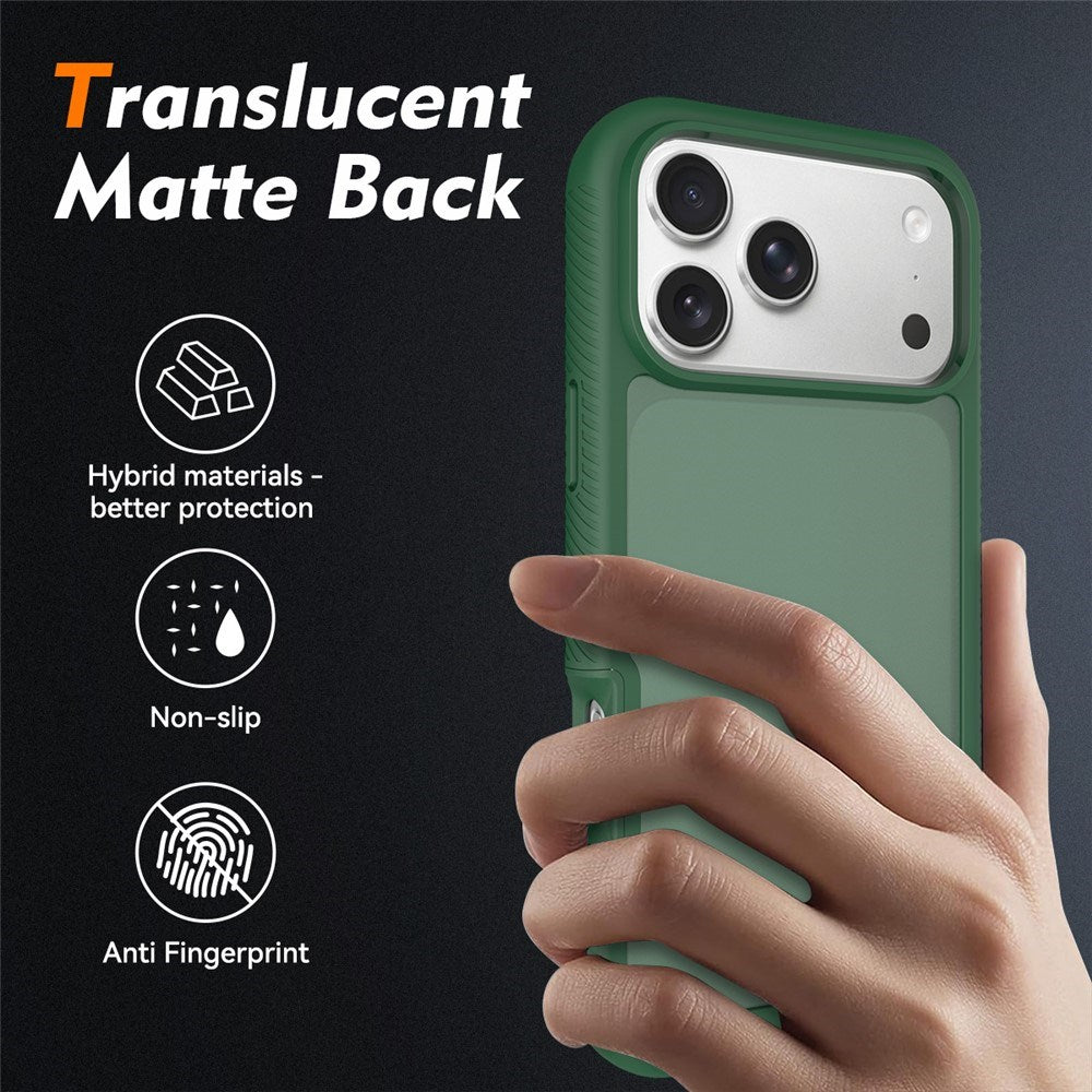 iPhone 18 Pro Max / 17 Pro Max EIDERWOOD Todelt Mat Hybrid Plast Bagside Cover - Grøn