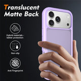 iPhone 18 Pro Max / 17 Pro Max EIDERWOOD Todelt Mat Hybrid Plast Bagside Cover - Lilla