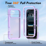 iPhone 18 Pro Max / 17 Pro Max EIDERWOOD Todelt Mat Hybrid Plast Bagside Cover - Lilla