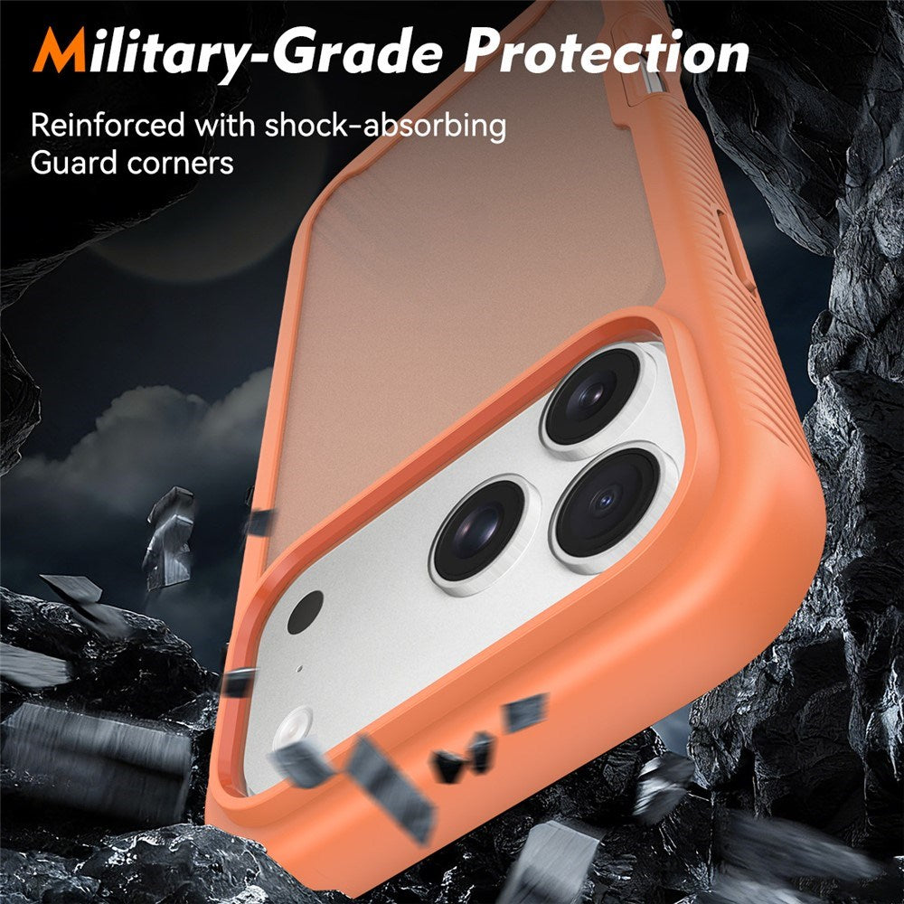 iPhone 18 Pro Max / 17 Pro Max EIDERWOOD Todelt Mat Hybrid Plast Bagside Cover - Orange