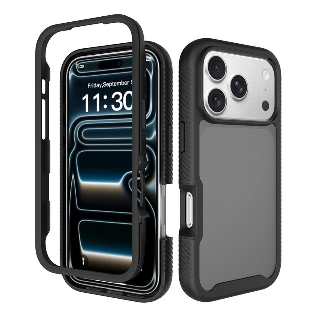 iPhone 18 Pro / 17 Pro EIDERWOOD Todelt Mat Hybrid Plast Bagside Cover - Sort
