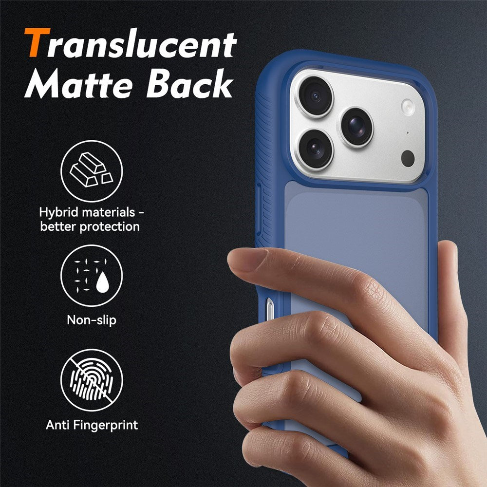 iPhone 18 Pro / 17 Pro EIDERWOOD Todelt Mat Hybrid Plast Bagside Cover - Blå