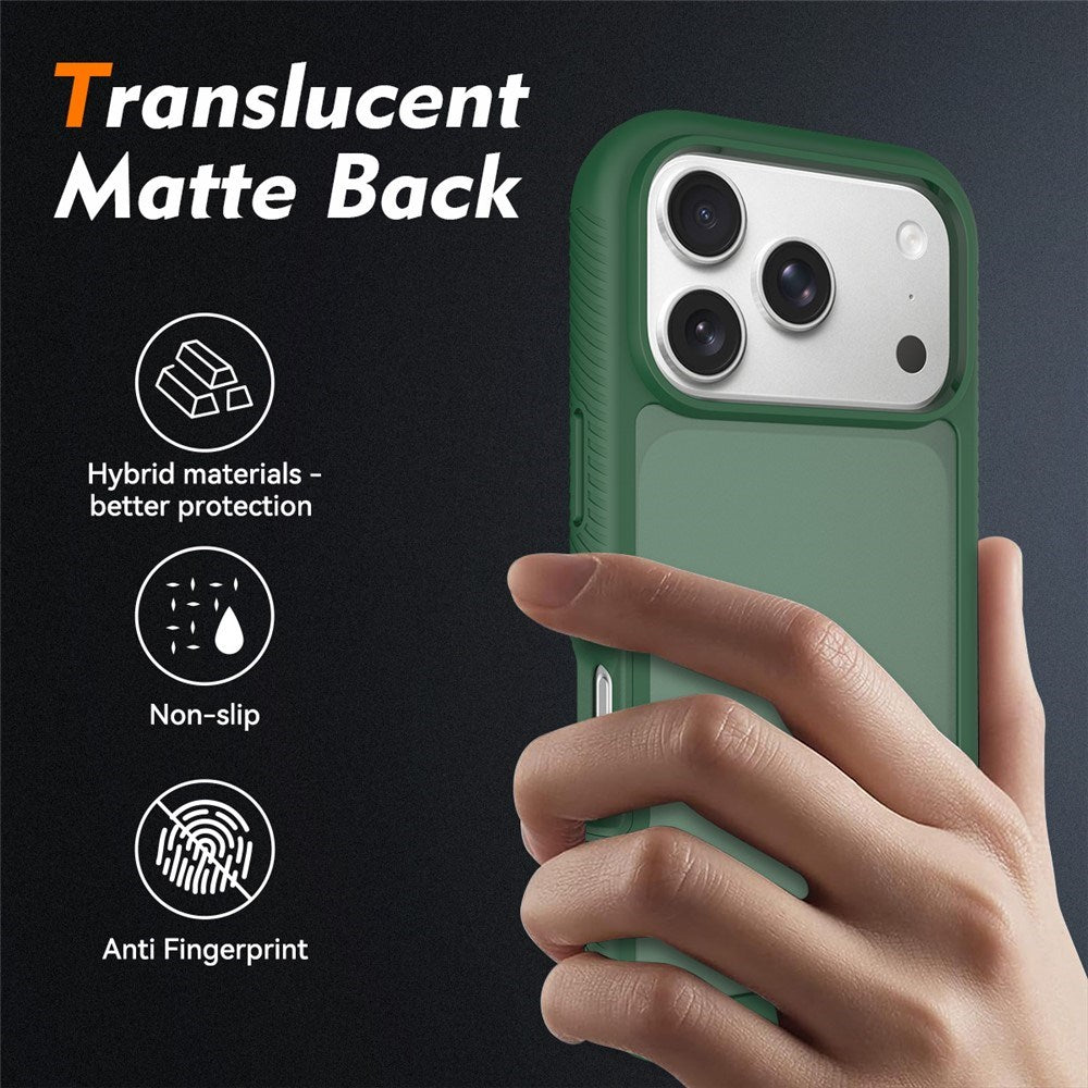 iPhone 18 Pro / 17 Pro EIDERWOOD Todelt Mat Hybrid Plast Bagside Cover - Grøn