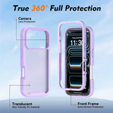 iPhone 18 Pro / 17 Pro EIDERWOOD Todelt Mat Hybrid Plast Bagside Cover - Lilla