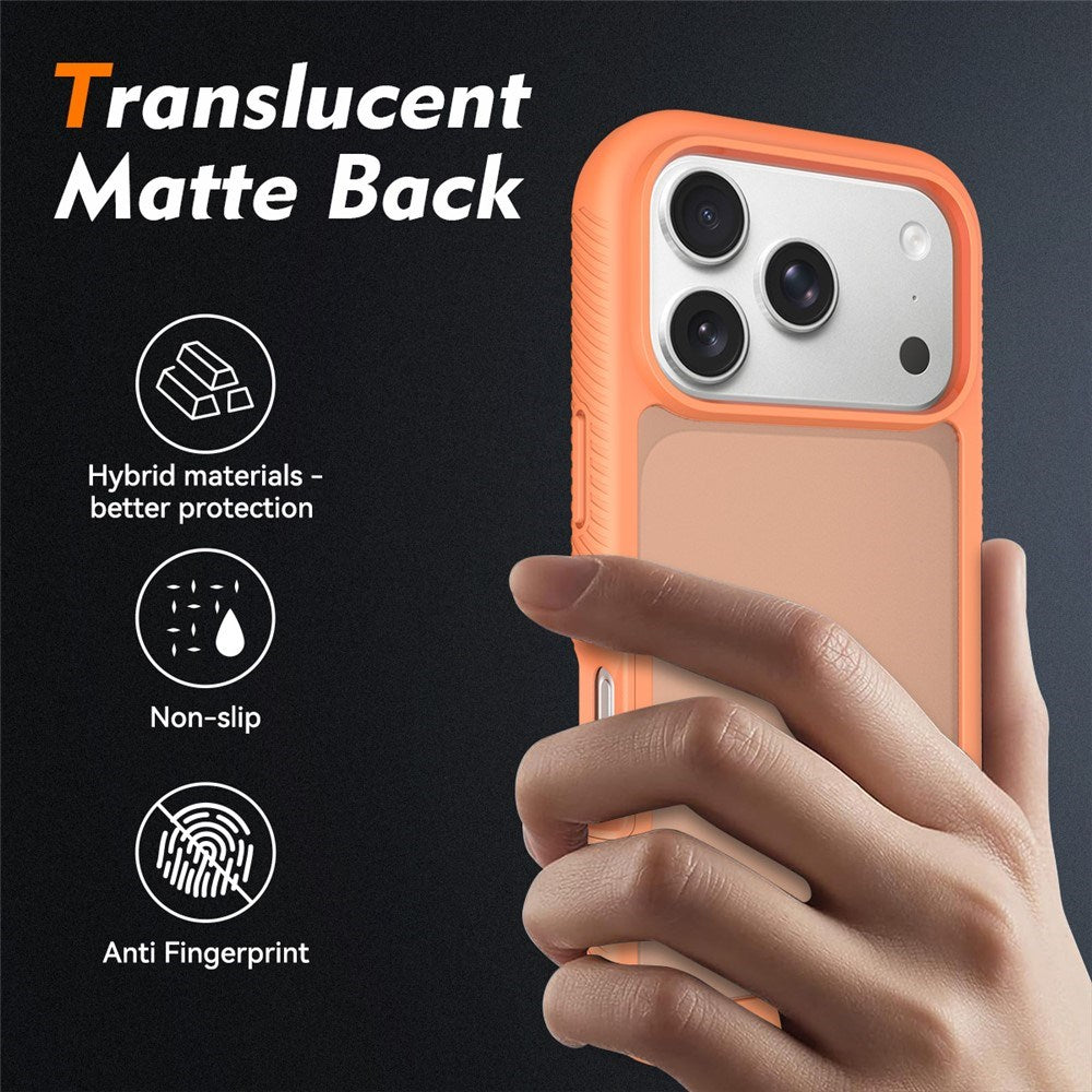 iPhone 18 Pro / 17 Pro EIDERWOOD Todelt Mat Hybrid Plast Bagside Cover - Orange