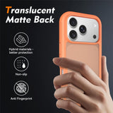 iPhone 18 Pro / 17 Pro EIDERWOOD Todelt Mat Hybrid Plast Bagside Cover - Orange