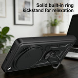OPPO Find X9 Ultra EIDERWOOD Håndværkercase - 360° Roterbar Camslider / Kickstand  - Sort / Blå