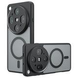 OPPO Find X9 Ultra EIDERWOOD Hybrid Mobilcover m. Stødabsorberende Hjørner - MagSafe Kompatibel - Mat Gennemsigtig / Sort