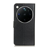 OPPO Find X9 Ultra EIDERWOOD Kunstlæder Flip Cover m. Kortholder - Sort
