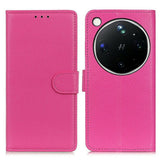 OPPO Find X9 Ultra EIDERWOOD Kunstlæder Flip Cover m. Kortholder - Lyserød