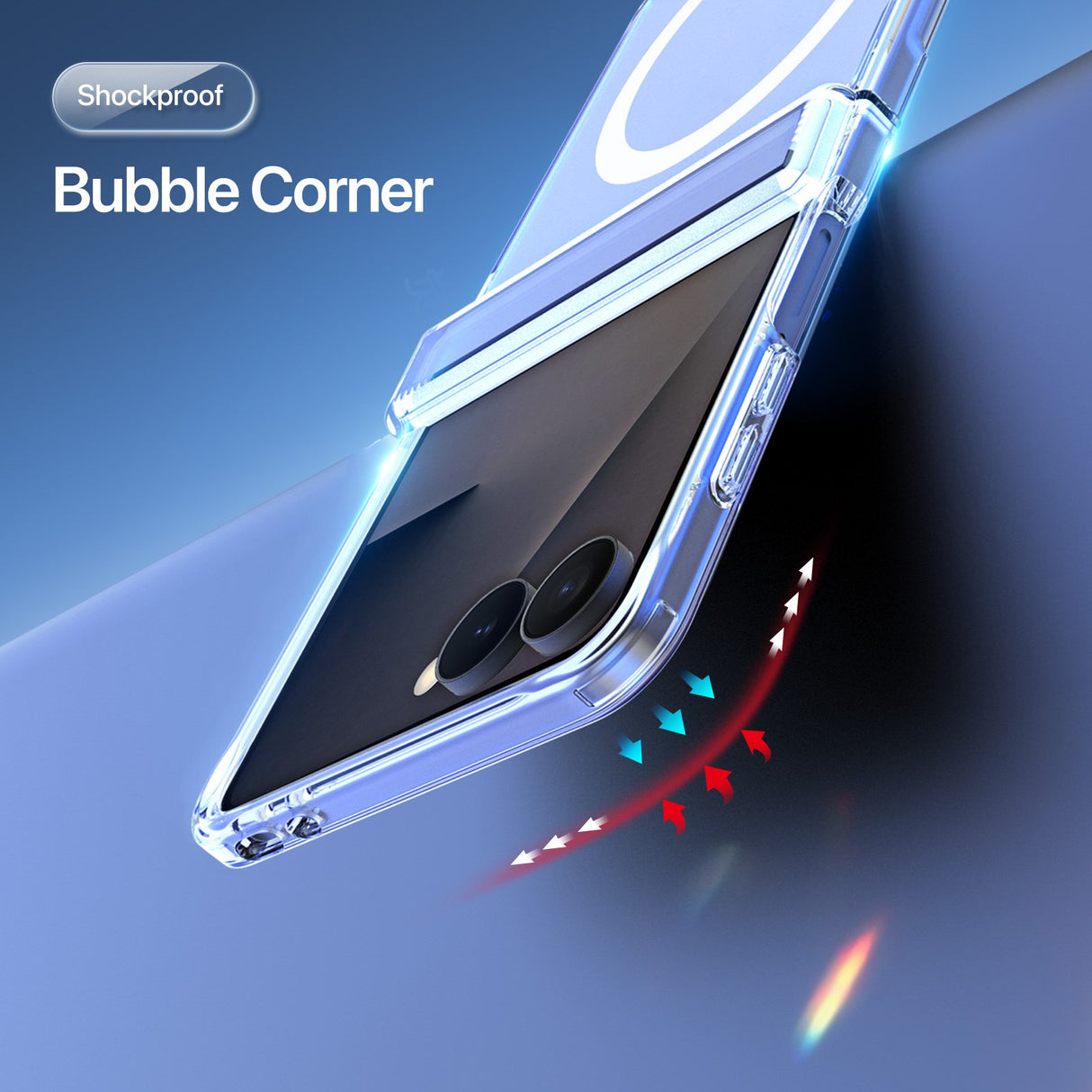 Samsung Galaxy Z Flip8 DUX DUCIS Hybrid Mobilcover - MagSafe Kompatibel - Gennemsigtig