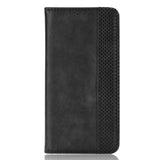 Realme C100 EIDERWOOD Kunstlæder Flip Cover m. Kortholder - Sort