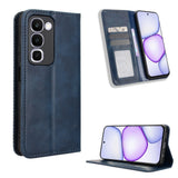 Realme C100 EIDERWOOD Kunstlæder Flip Cover m. Kortholder - Blå
