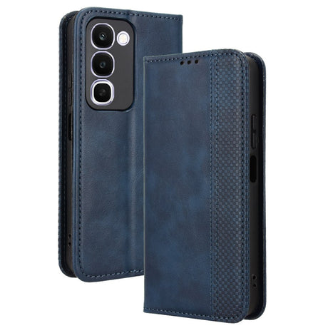 Realme C100 EIDERWOOD Kunstlæder Flip Cover m. Kortholder - Blå