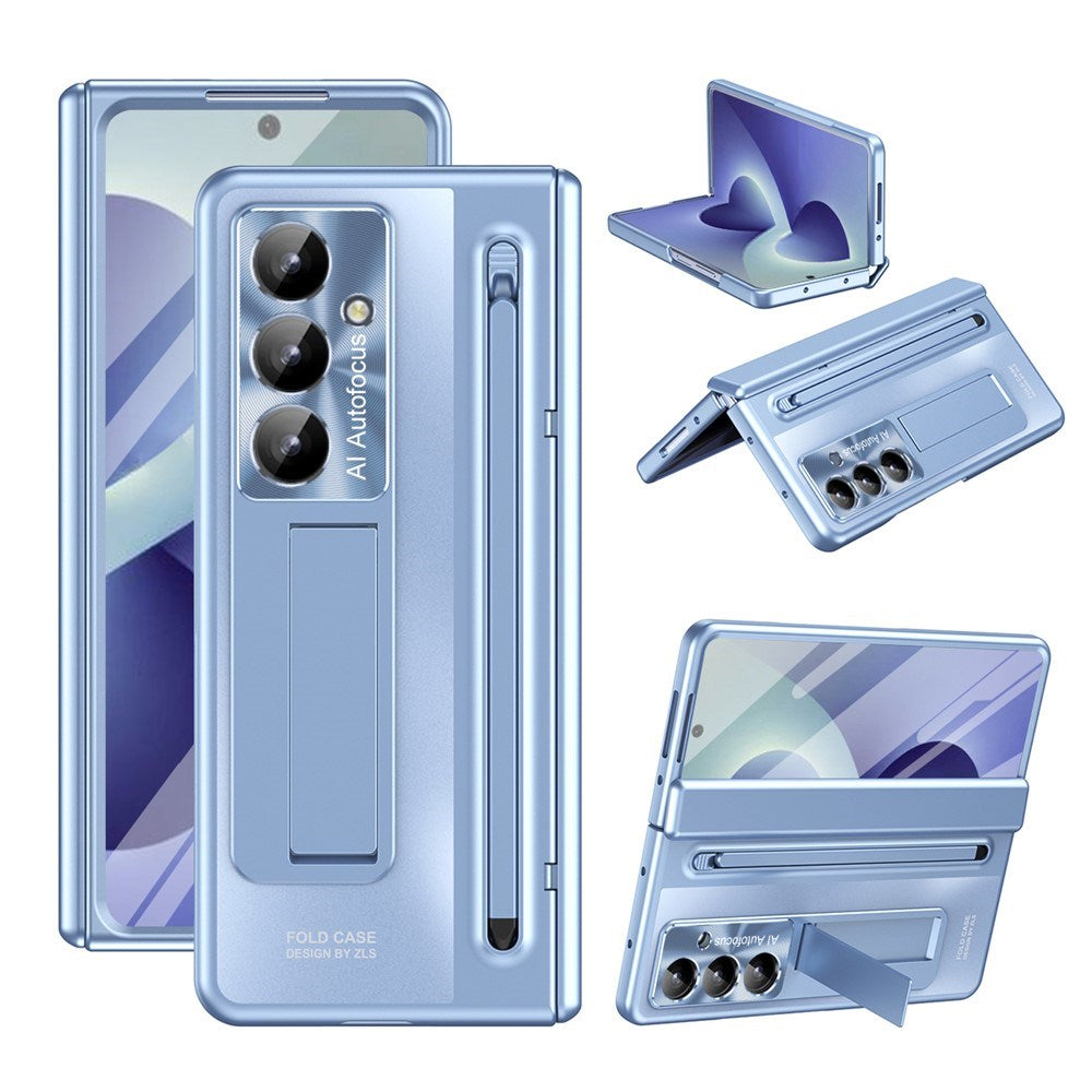 Samsung Galaxy Z Fold8 Ultra EIDERWOOD Cover m. Indbygget Styluspen & Ståfunktion - Blå