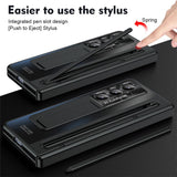 Samsung Galaxy Z Fold8 Ultra EIDERWOOD Cover m. Indbygget Styluspen & Ståfunktion - Sort