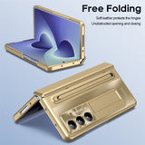 Samsung Galaxy Z Fold8 Ultra EIDERWOOD Cover m. Indbygget Styluspen & Ståfunktion - Guld