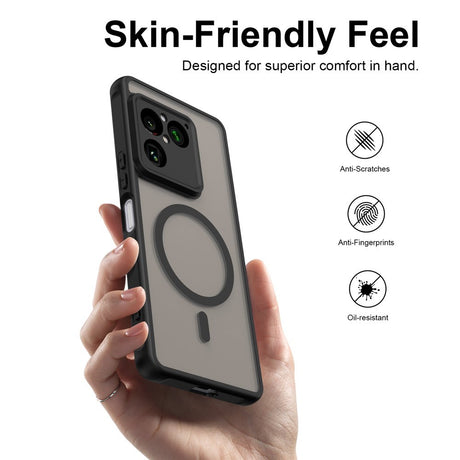 EIDERWOOD Sony Xperia 1 VIII Mat Hybrid Bagside Cover - MagSafe Kompatibel - Gennemsigtig / Sort