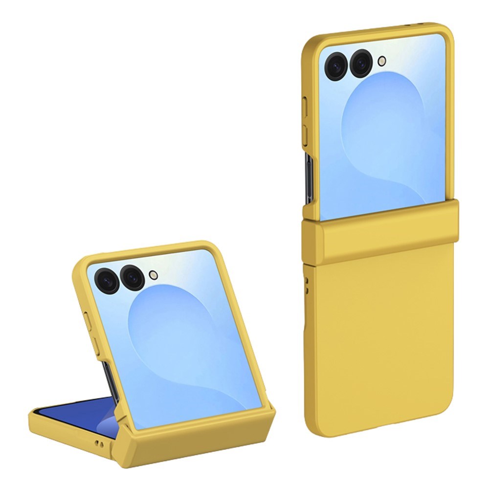 Samsung Galaxy Z Flip8 EIDERWOOD Hårdt Plastik Mobilcover m. Hængsel - Gul
