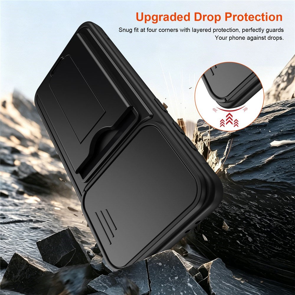 Samsung Galaxy A27 EIDERWOOD Hybrid Håndværker Cover m. Cam Slider - Sort
