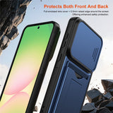 Samsung Galaxy A27 EIDERWOOD Hybrid Håndværker Cover m. Cam Slider - Blå