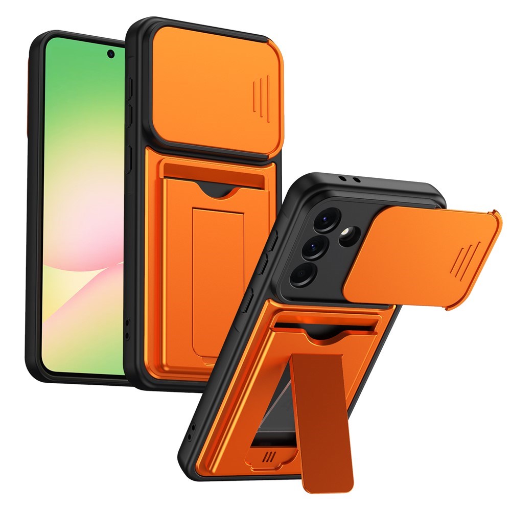 Samsung Galaxy A27 EIDERWOOD Hybrid Håndværker Cover m. Cam Slider - Orange