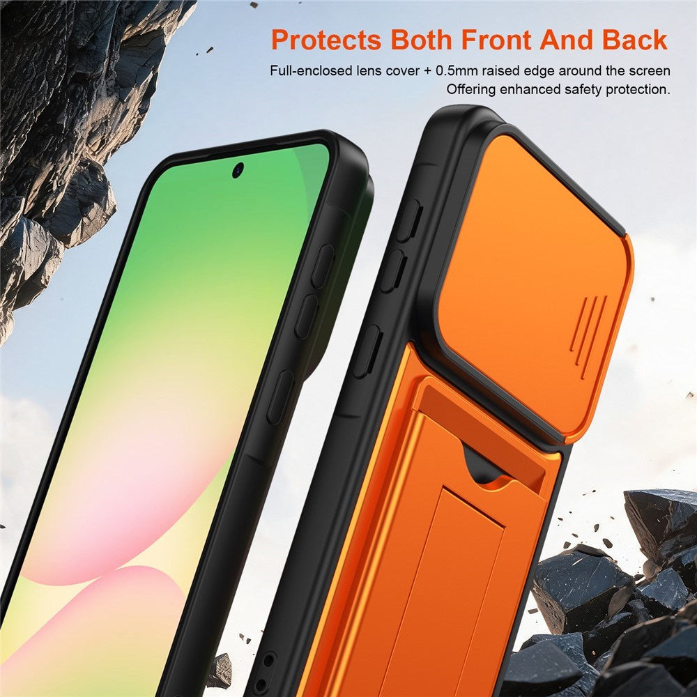 Samsung Galaxy A27 EIDERWOOD Hybrid Håndværker Cover m. Cam Slider - Orange