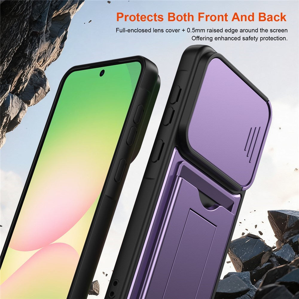 Samsung Galaxy A27 EIDERWOOD Hybrid Håndværker Cover m. Cam Slider - Lilla