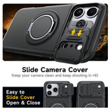 iPhone 18 Pro / 17 Pro EIDERWOOD Hybrid Plast Håndværker Cover m. Cam Slider - MagSafe Kompatibel - Sort