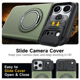 iPhone 18 Pro / 17 Pro EIDERWOOD Hybrid Plast Håndværker Cover m. Cam Slider - MagSafe Kompatibel - Grøn