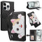iPhone 16 Pro Flip Cover - 3D Katteører - Kortholder - Ståfunktion - Sort
