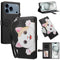 iPhone 18 Pro / 17 Pro Flip Cover - 3D Katteører - Kortholder - Ståfunktion - Sort