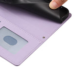 iPhone 17e / 16e Flip Cover - 3D Katteører - Kortholder - Ståfunktion - Lilla
