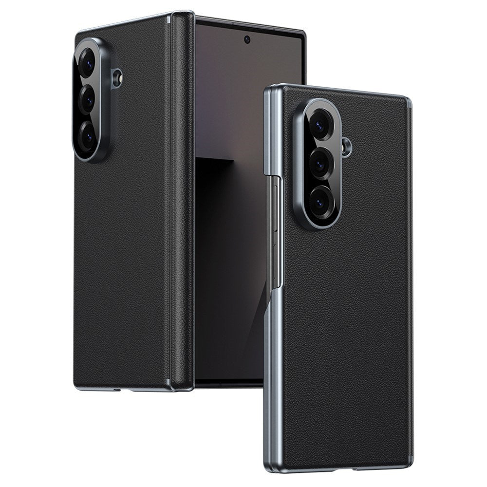 Samsung Galaxy Z Fold8 Kunstlæder Mobil Cover - Sort