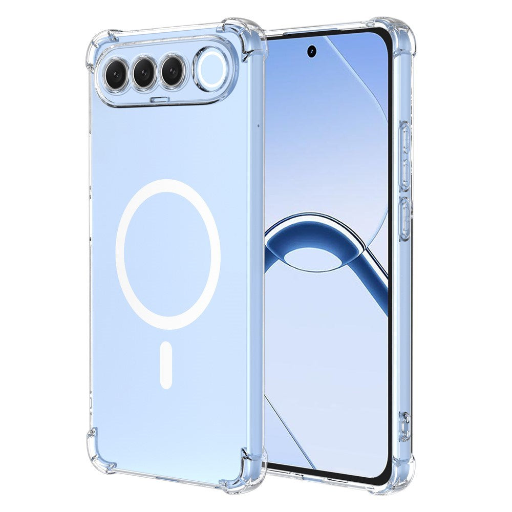 Realme 16 EIDERWOOD Hybrid Plast Bagside Cover m. Stødabsorberende Hjørner - MagSafe Kompatibel - Gennemsigtig